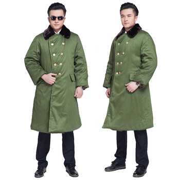 星工 XINGGONG 军大衣 棉大衣冬季加厚加长款大衣防寒服军绿色可定制 涤棉一级白棉花款