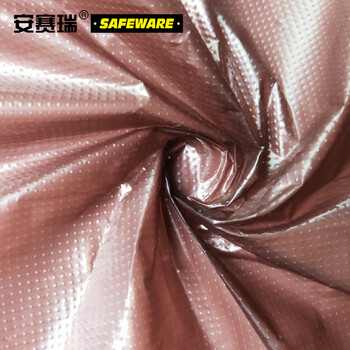 安赛瑞 商用彩色大号分类垃圾袋 加厚办公物业酒店平口分类垃圾袋 上海国家标准100×120cm棕色(50只装)24406