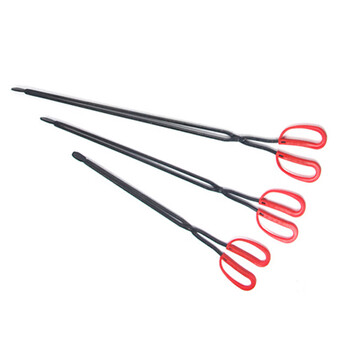 金诗洛 KSL149 加厚火钳夹子 铁钳带胶套扁头垃圾钳拾物夹饼夹环卫垃圾夹 70cm 1个