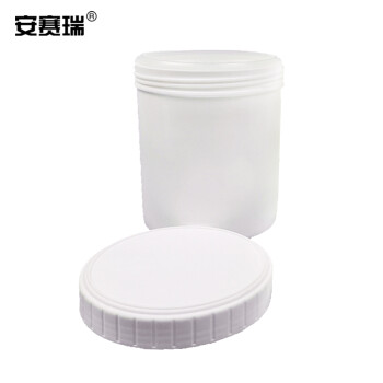 安赛瑞 广口塑料瓶（150ML） 螺旋罐分装瓶直桶涂料油墨罐塑料储藏包装罐 白色 500020