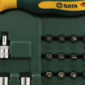世达（SATA）09324 60件6.3MM系列及套筒旋具头组套