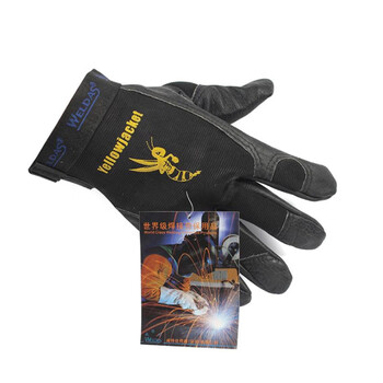 威特仕  10-2660 猪皮机械师手套抗油污防潮赛车手手套舒适灵活黑色 1副  XL# 定做