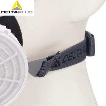 代尔塔（Deltaplus）105006 头戴式双滤盒防护半面罩口罩面具 定做（可搭配105130滤盒使用）1个