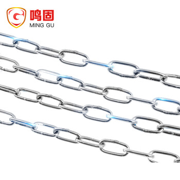 鸣固 304不锈钢链条 不锈钢链子牵引链金属链条 不锈钢铁链 1.5mm（起订量3）