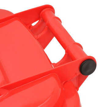 益美得 YY-D060 苏州款加厚大号分类垃圾桶 环卫物业学校户外带轮垃圾桶果皮箱 50L红色-有害垃圾