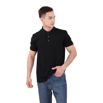 斯卡地尔SCOTORIA 商务T恤 夏季活动给广告衫  翻领纯色半袖 CSP651BL黑色POLO衫