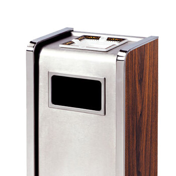 南 GPX-207B 南方金边座地烟灰桶砂钢 落地不锈钢烟缸垃圾桶酒店宾馆垃圾筒烟灰桶