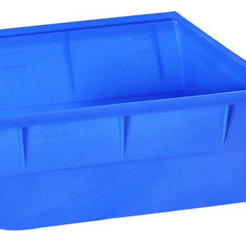 兰诗（LAUTEE）3# 挂壁零件盒 背挂式塑料五金盒元件盒 斜口螺丝收纳盒 蓝色190*105*75