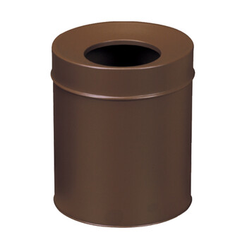 南 GPX-177 南方圆形斜口房间垃圾桶 咖啡色 厨房不锈钢垃圾桶酒店宾馆客房桶 果皮桶