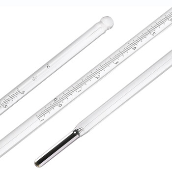 匡建仪表一等标准玻璃温度计 WBG系列0-25℃ 1支 长度54cm 分度值0.05℃ 可过检 高精度 实验室用 0-25℃