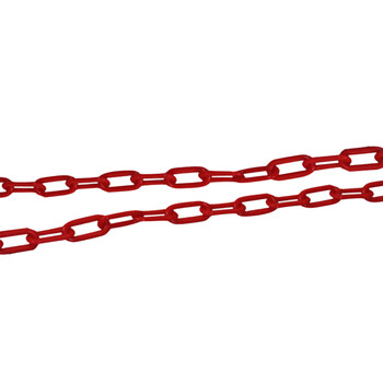 金诗洛 KSL201 塑料警示链条  路锥链条 隔离链子 链条 警示防护链条 隔离墩链条（6mm黄黑-5米）