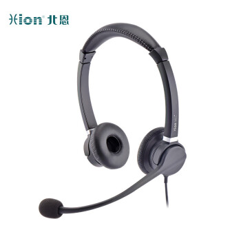 北恩（HION）FOR900D 头戴式双耳话务耳机/客服中心/在线教育培训/降噪坐席耳麦-USB+调音量+闭音(B7)