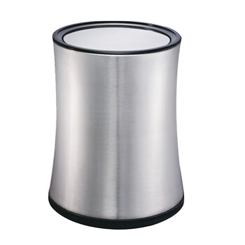 南 GPX-205F 南方小蛮腰房间桶  砂纹钢 酒店宾馆商用客房不锈钢垃圾桶 居家房间桶 果皮桶