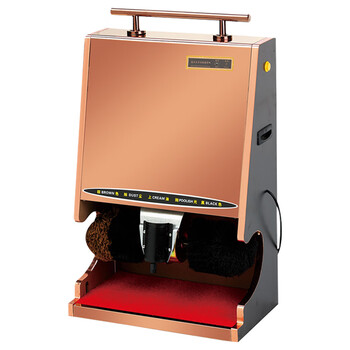 山顶洞人 擦鞋机 全自动感应擦拭 立式电动刷皮鞋器 酒店宾馆公司大堂酒店洗鞋机擦鞋器 CM0101 玫瑰金