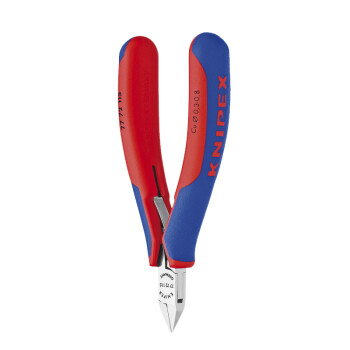 凯尼派克（KNIPEX）77 72 115 电子斜口钳 双色双材料手柄 迷你尖头 带小偏刃 剪切类工具 钢