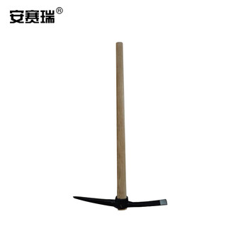 安赛瑞 洋镐 十字镐 木柄钢镐 锰钢镐头 开荒工地施工户外清洁工具 90cm 23944