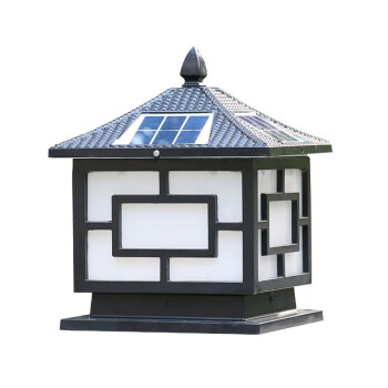 烁室太阳能围墙灯 中式LED防水柱头灯