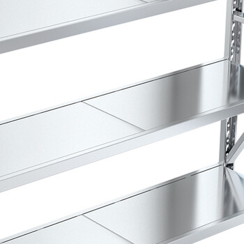 圣极光不锈钢货架超市展示架工具收纳架1.5米4层主架G1261可定制