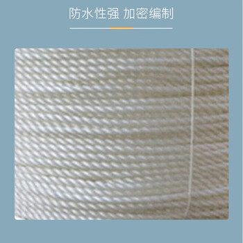 联嘉 多功能尼龙绳 白色耐磨晾衣绳 户外手工编织货车捆绑绳 Φ10mm 300米单卷装