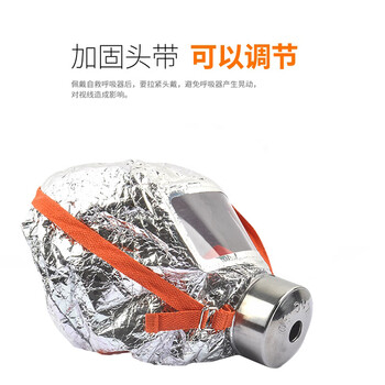 安美尚ams火灾逃生面具面罩消防用品 防火灾 防毒烟毒雾防热辐射 过滤式自救呼吸器 小型消防站器材定制