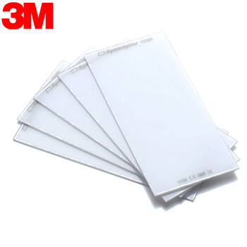3M 100V内光屏保护片焊接面屏 适用100V自动变光面罩 电焊 内保护片(5片/袋) 定做