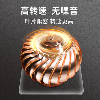 赫钢 无动力风帽 屋顶通风器大棚自动放风机排风球 201不锈钢口径300mm散件固定脚