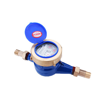 波浩 BOHAO dn25  厂家配件 旋翼式数字机械水表4/6分1寸防偷水铜接头自来水水表 单个价 五个起售