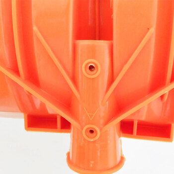 海斯迪克 HK-8025 除雪铲 推雪板 扫雪锹 清洁除雪工具 橘色塑料推雪板 铁杆