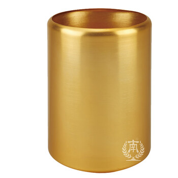 南 GPX-3A 南方铝合金圆形房间桶 黄金色 商用垃圾桶 果皮桶