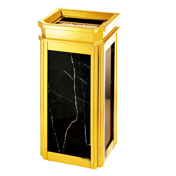 南 GPX-18A 南方靠墙式座地烟灰桶 镜金 办公楼立式座地烟灰桶户外垃圾箱大厅大堂电梯口烟灰桶