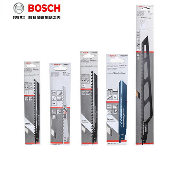 博世（BOSCH）马刀锯条 原装往复锯条伐木工锯片金属木材锯条 S1411DF (5支装) 带金属木材切割 长度300mm