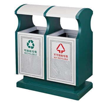 南 GPX-154A 分类环保垃圾桶 户外分类不锈钢垃圾箱 小区公园公用分类垃圾桶