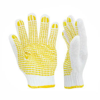 劳保佳 800g点胶手套 点胶防滑防尘防污加厚耐磨工地搬运作业劳保防护手套 48双