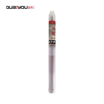 泉有（quanyou）电镐镐钎镐头凿子 五坑 四坑 六角尖凿 扁凿电动工具附件QY-圆柄尖14*400（自磨）