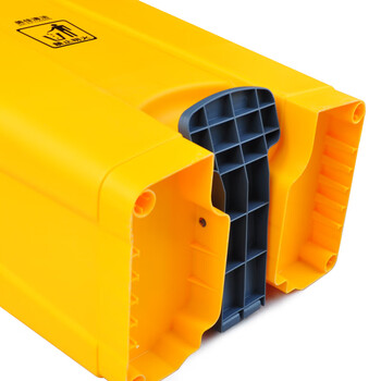 兰诗（LAUTEE）MJ18001 户外脚踏带盖垃圾桶 酒店宾馆商场翻盖果皮箱 30升黄色