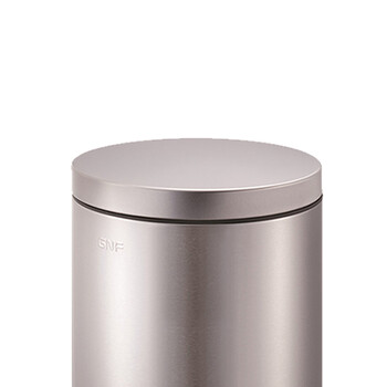 南 SJ12-Y01 南方圆形脚踏桶 砂银钢 防指纹房间桶 商用酒店宾馆客房不锈钢垃圾桶 果皮桶 内桶容量12升