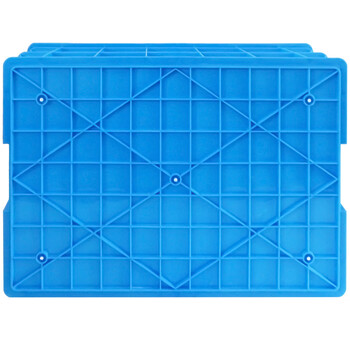 兰诗（LAUTEE）575-350 多功能周转箱 仓储物流箱 转运筐长方形塑料箱 蓝色575x390x350