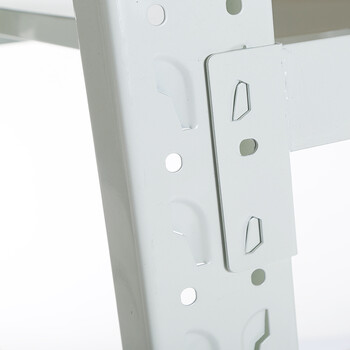 震迪轻型货架仓储置物料架展示储物架D506A白色1.2米长