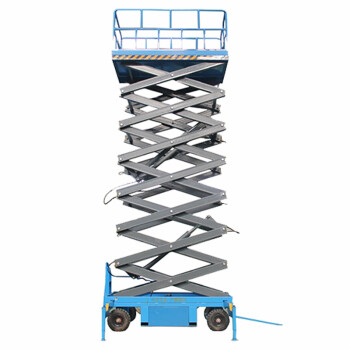 鑫闻韶蓄电池剪叉式移动升降平台高空作业车6米*500kg企业定制