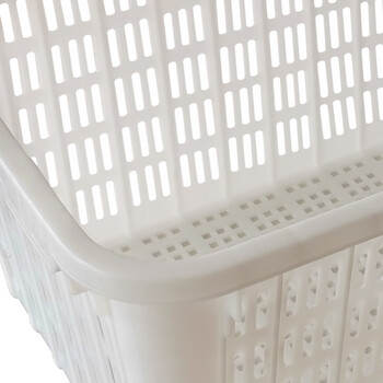 兰诗（LAUTEE）3# 周转箩 加厚塑料周转筐物流快递货筐周转箱 白色620*445*310