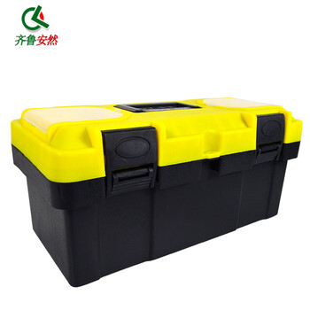 齐鲁安然 工具箱 便携 车载维修收纳箱 手提工具箱 五金工具盒套装 塑料加厚 14寸19寸【14寸】