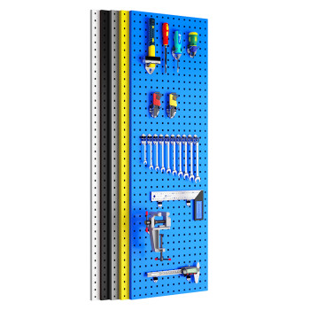 斯铂格 洞洞板 车间五金工具挂板厨房墙上置物架电竞桌面收纳架展示架 90X45cm厚1.2mm BGB-7