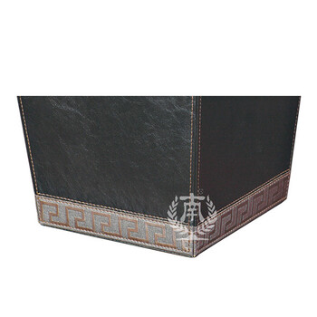 南 GPX-45J 南方套皮房间桶 配铁砂内桶 商用酒店宾馆客房垃圾桶 皮纹房间桶 果皮桶 内桶容量5.3升