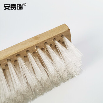 安赛瑞 工业地板刷 长柄木质硬毛清洁刷 瓷砖地砖浴室厕所洗地 甲板刷 刷头27cm 24458