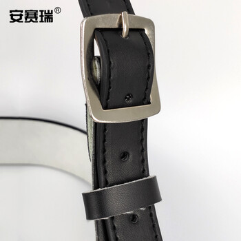 安赛瑞 保安斜跨腰带 保安腰带 武装作训腰带执勤巡逻腰带保安皮带 黑色23932