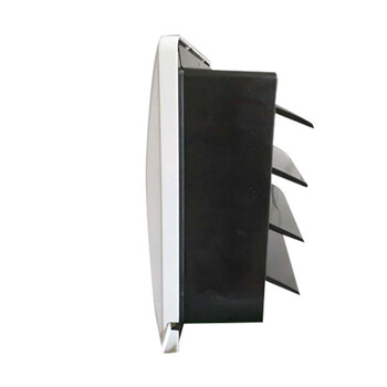 冰禹 BY-5086 弧面塑料百叶窗换气扇 浴室厕所厨房排风扇 墙壁排气扇 白色换气扇 6寸