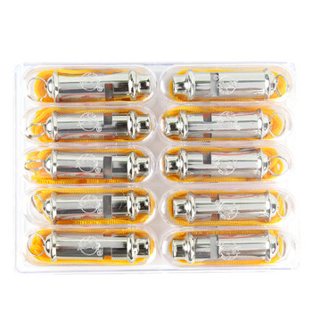 金诗洛 KSL118 双腔高频口哨 警哨金属口哨比赛裁判口哨多功能哨子 (1个装）