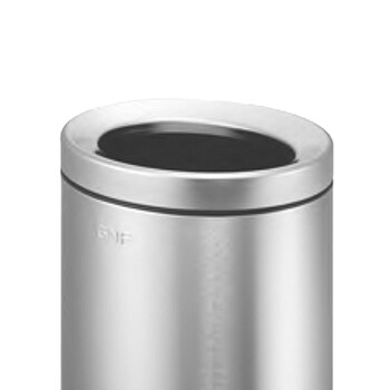 南 SF6-T01 椭圆形垃圾桶 防指纹房间桶 砂银钢 商用酒店宾馆客房不锈钢垃圾桶 果皮桶 内桶容量6升