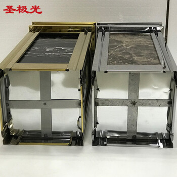 圣极光酒店垃圾桶29*29*63cm不锈钢上开口带内桶710829黑白根