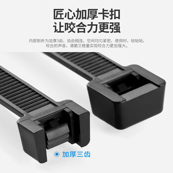 飞尔（FLYER）尼龙扎带 自锁式扎带 黑色扎带 管道绑扎带 线路捆扎带 250条装【5mmx250mm】